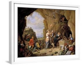 The Temptations of Saint Anthony-David Teniers the Younger-Framed Giclee Print