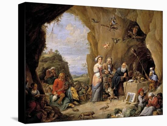 The Temptations of Saint Anthony-David Teniers the Younger-Stretched Canvas