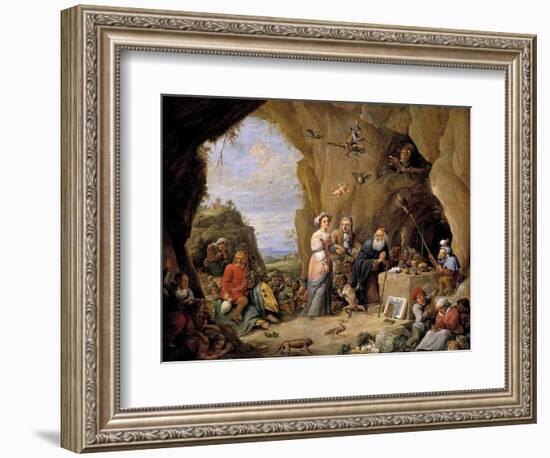 The Temptations of Saint Anthony-David Teniers the Younger-Framed Giclee Print