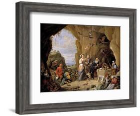 The Temptations of Saint Anthony-David Teniers the Younger-Framed Giclee Print