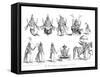 The Ten Abatars or Incarnations of Vishnu-A Thom-Framed Stretched Canvas