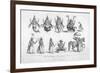 The Ten Avatars (Incarnations) of Vishnu-null-Framed Art Print