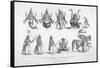 The Ten Avatars (Incarnations) of Vishnu-null-Framed Stretched Canvas