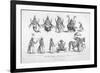 The Ten Avatars (Incarnations) of Vishnu-null-Framed Premium Giclee Print