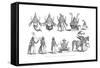 The Ten Avatars or Incarnations of Vishnu, C1880-null-Framed Stretched Canvas