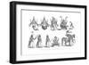 The Ten Avatars or Incarnations of Vishnu, C1880-null-Framed Giclee Print