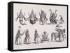 The Ten Avatars or Incarnations of Vishnu, Engraved by A. Thorn, from 'World Religion', Published…-null-Framed Stretched Canvas