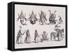 The Ten Avatars or Incarnations of Vishnu, Engraved by A. Thorn, from 'World Religion', Published…-null-Framed Stretched Canvas