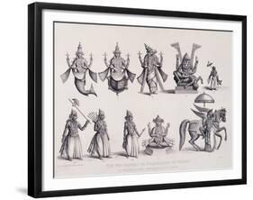 The Ten Avatars or Incarnations of Vishnu, Engraved by A. Thorn, from 'World Religion', Published…-null-Framed Giclee Print