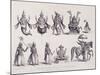 The Ten Avatars or Incarnations of Vishnu, Engraved by A. Thorn, from 'World Religion', Published…-null-Mounted Giclee Print