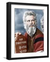 The Ten Commandment's, Charlton Heston, 1956-null-Framed Photo