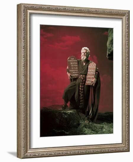 The Ten Commandments 1956 Directed by Cecil B. Demille Charlton Heston-null-Framed Photo