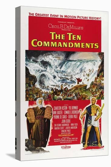 The Ten Commandments, 1956, Directed by Cecil B. Demille-null-Stretched Canvas