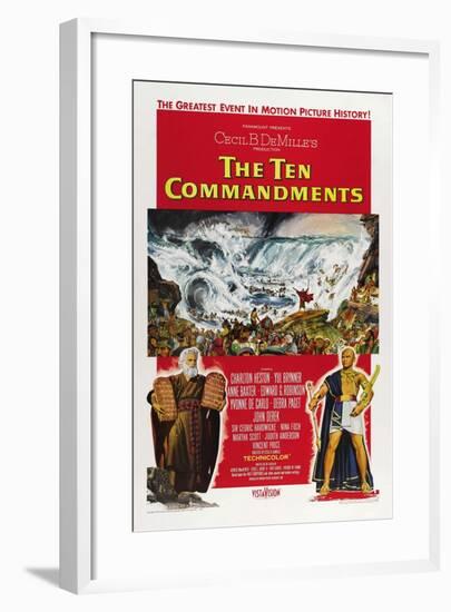 The Ten Commandments, 1956, Directed by Cecil B. Demille-null-Framed Giclee Print