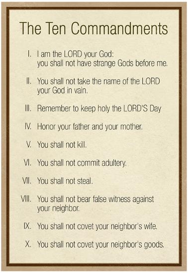 the ten commandments catholic prints allposterscom