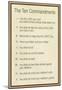 The Ten Commandments - Catholic-null-Mounted Poster