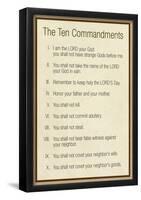 The Ten Commandments - Catholic-null-Framed Poster