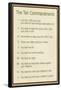 The Ten Commandments - Catholic-null-Framed Poster