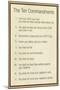 The Ten Commandments - Catholic-null-Mounted Poster