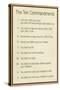 The Ten Commandments - Catholic-null-Stretched Canvas