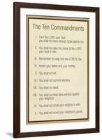 The Ten Commandments - Catholic-null-Framed Art Print