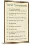 The Ten Commandments - Catholic-null-Mounted Art Print