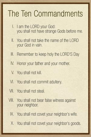 The Ten Commandments - Catholic