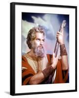 The Ten Commandments, Charlton Heston, 1956-null-Framed Photo