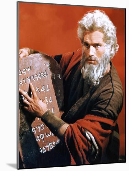 The Ten Commandments, Charlton Heston, 1956-null-Mounted Photo