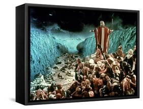 The Ten Commandments, Charlton Heston, 1956-null-Framed Stretched Canvas