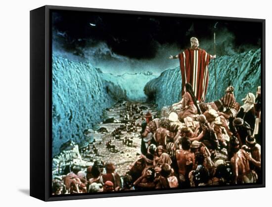 The Ten Commandments, Charlton Heston, 1956-null-Framed Stretched Canvas