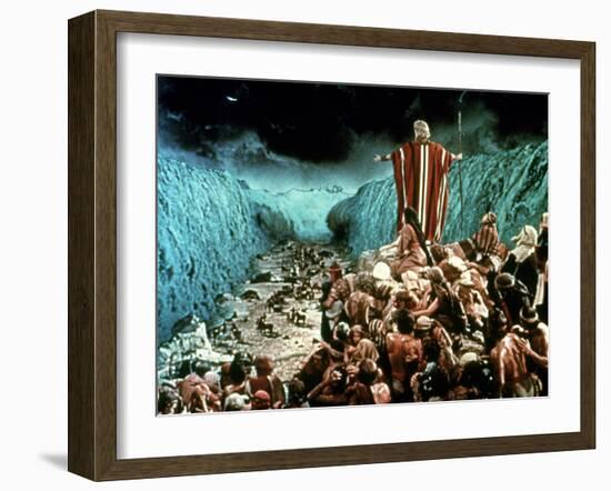 The Ten Commandments, Charlton Heston, 1956-null-Framed Photo