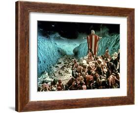 The Ten Commandments, Charlton Heston, 1956-null-Framed Photo