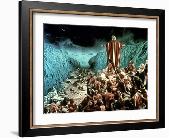 The Ten Commandments, Charlton Heston, 1956-null-Framed Photo