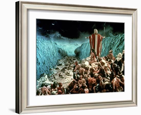 The Ten Commandments, Charlton Heston, 1956-null-Framed Photo