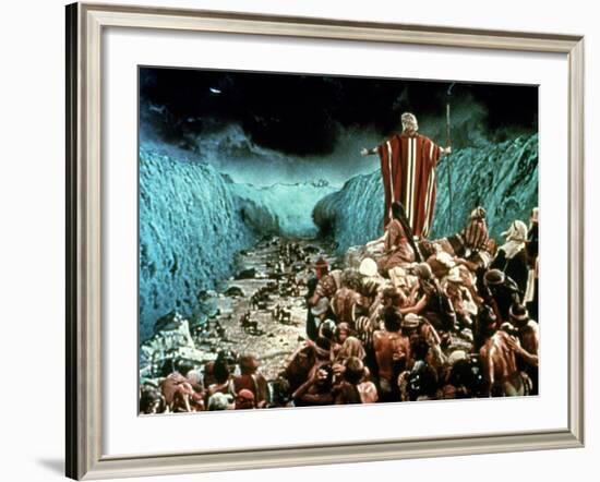 The Ten Commandments, Charlton Heston, 1956-null-Framed Photo