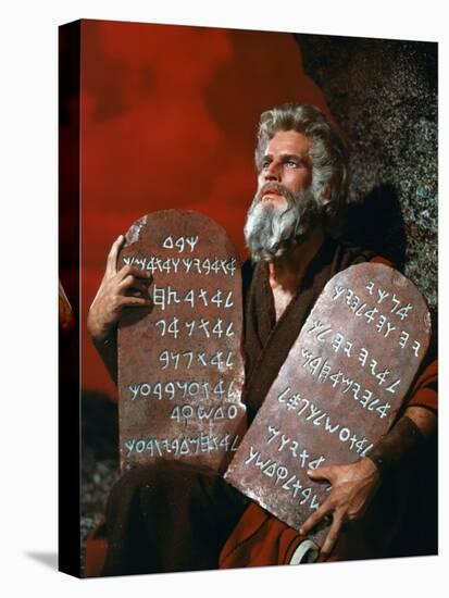 The Ten Commandments, Charlton Heston, 1956-null-Stretched Canvas