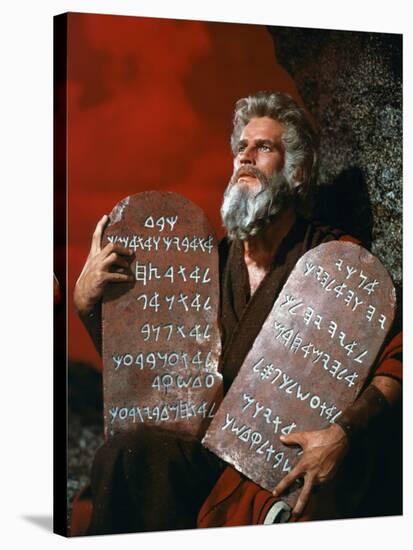 The Ten Commandments, Charlton Heston, 1956-null-Stretched Canvas