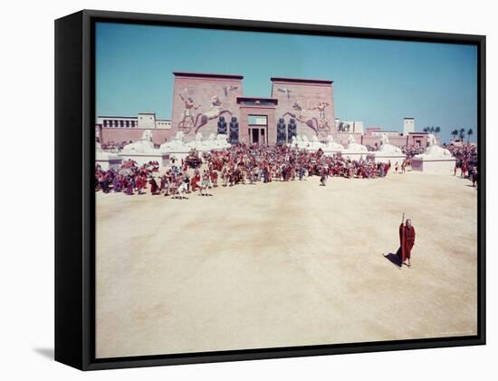 The Ten Commandments, Charlton Heston as Moses-Ralph Crane-Framed Stretched Canvas