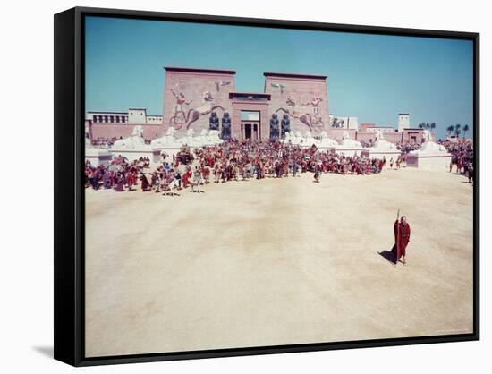 The Ten Commandments, Charlton Heston as Moses-Ralph Crane-Framed Stretched Canvas
