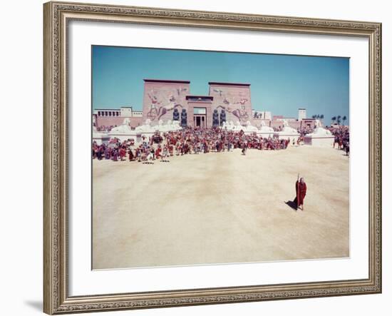 The Ten Commandments, Charlton Heston as Moses-Ralph Crane-Framed Premium Photographic Print