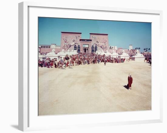 The Ten Commandments, Charlton Heston as Moses-Ralph Crane-Framed Premium Photographic Print