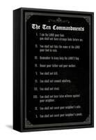 The Ten Commandments - Classic-null-Framed Stretched Canvas