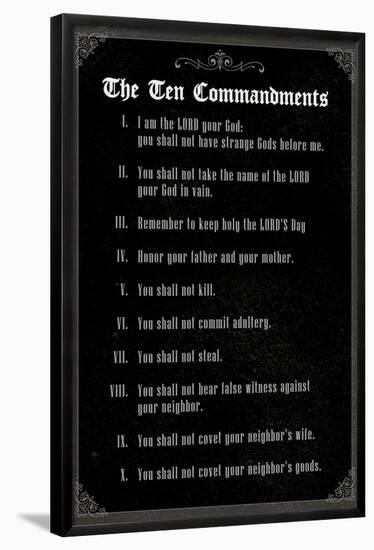 The Ten Commandments - Classic-null-Framed Poster