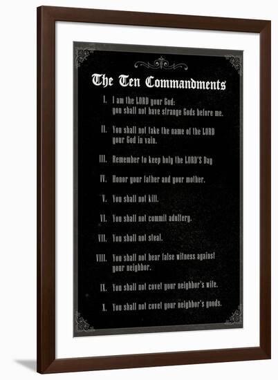 The Ten Commandments - Classic-null-Framed Art Print