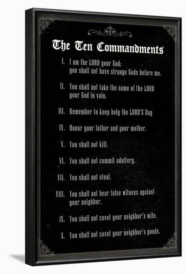 The Ten Commandments - Classic-null-Framed Poster