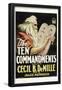 The Ten Commandments Movie Cecil B DeMille Poster Print-null-Framed Poster