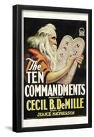 The Ten Commandments Movie Cecil B DeMille Poster Print-null-Framed Poster