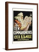 The Ten Commandments Movie Cecil B DeMille Poster Print-null-Framed Poster