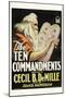 The Ten Commandments Movie Cecil B DeMille Poster Print-null-Mounted Poster